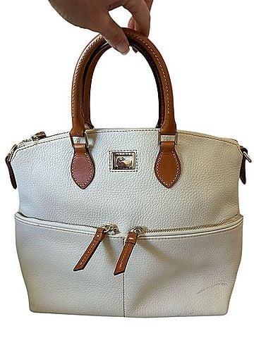 Dooney & Bourke Dillen Double pocket Satchel Leather Satchel (view 1)