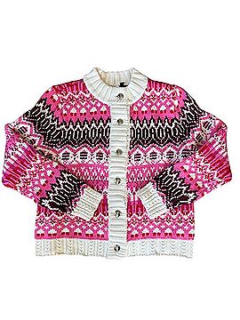 Talbots Fair Isle Ski Cardigan Sweater Cardigan (view 2)