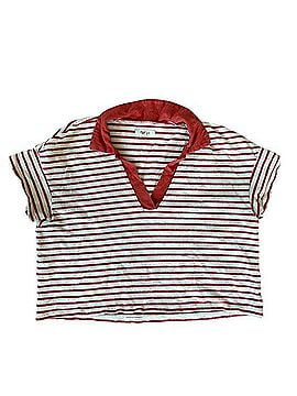 Madewell Texture-Rib Cropped Polo Tee T-Shirt (view 2)