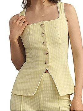 Anthropologie Maeve Structured Longline Vest Tank Top (view 1)