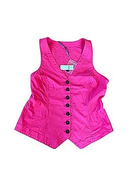 Anthropologie Halsey Slim Button-Front Vest Tank Top (view 2)