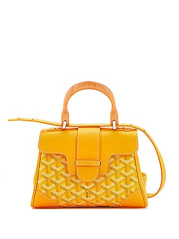 Goyard Saigon Top Handle Bag Coated Canvas with Leather Mini (view 1)