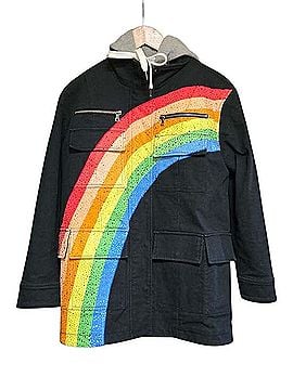 Alice + Olivia Rainbow Utility Astor Parka FriendsWithYou Collab Jacket (view 1)