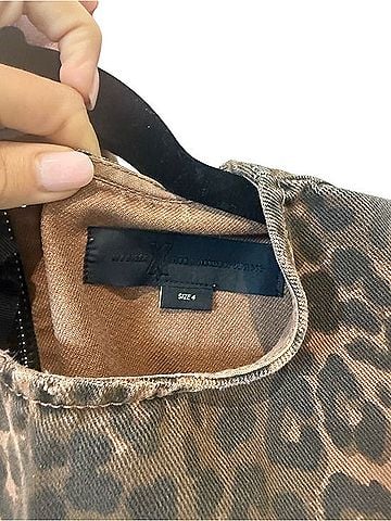 T by Alexander Wang Denim Cheetah Dress and Jacket Casual Dress (view 2)