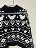 Disney Marled Black White Pullover Sweater Size M - photo 3