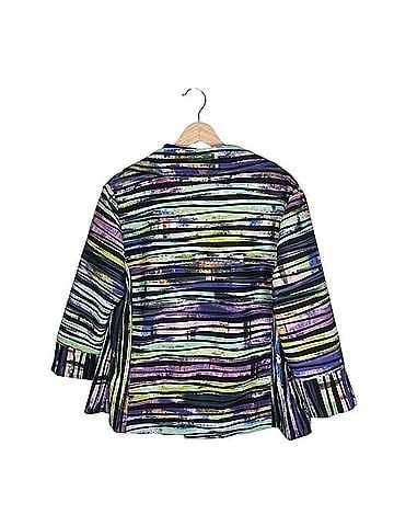 Joseph Ribkoff Abstract Stripe Artwear Blazer Jacket Blazer (view 2)