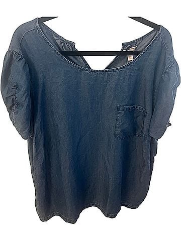 Lauren Conrad Short Sleeve Blouse (view 1)