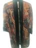 Chico's Multicolor Velvet-Trim Open Front Kimono Jacket Jacket - photo 1