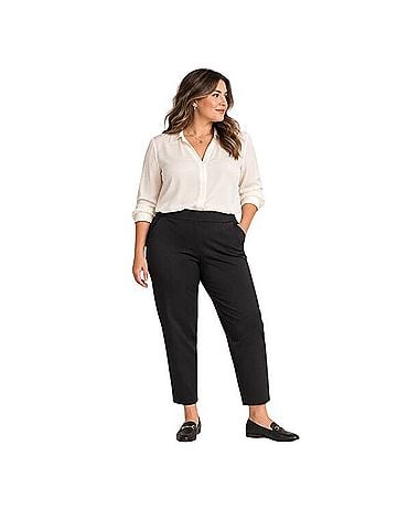 Veronica Beard Zip Back Scuba Slim Fit Pants Casual Pants (view 1)