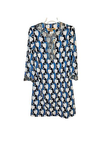 Tory Burch Butterfly Beaded Tunic Dress Casual Dress (view 2)