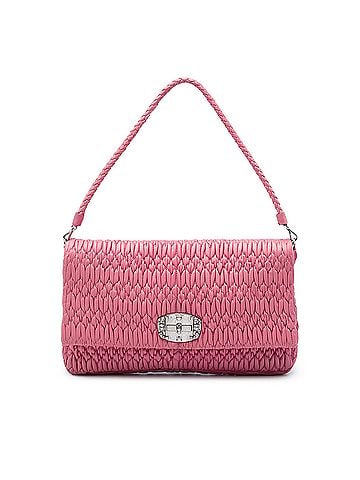 Miu Miu Matelasse Nappa Crystal Chain Satchel (view 1)