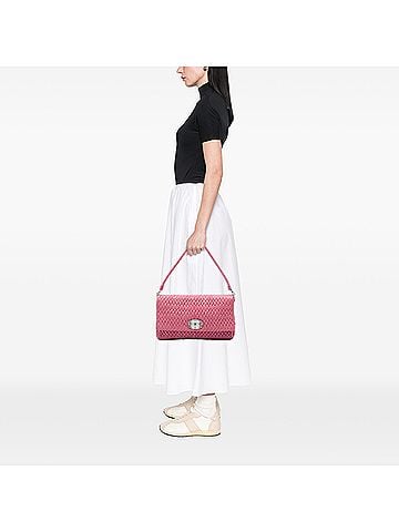 Miu Miu Matelasse Nappa Crystal Chain Satchel (view 2)