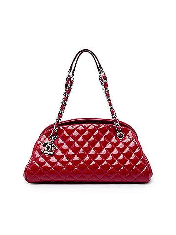 Chanel Medium Quilted Patent Just Mademoiselle Bowling Bag (view 1)