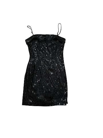 ASTR The Label Black Sequin Cocktail Dress (view 2)