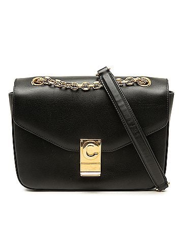 Céline Medium Shiny Calfskin C Shoulder Bag (view 1)