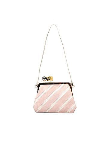 Jacquemus Suede and Leather The Berlingot Shoulder Bag (view 1)
