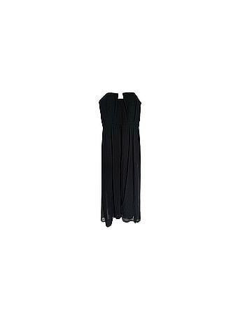 Halston Heritage Strapless Crepe Jumpsuit With Georgette Overlay Jacket (view 1)
