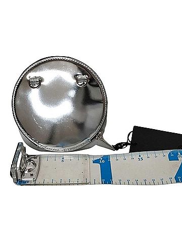 Prada PRADA Triangle Shoulder Bag 1NR003 Silver Leather Women's Chain (view 2)