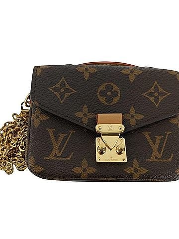 Louis Vuitton LOUIS VUITTON Shoulder Bag Micro Metis M81267 Brown Monogram Women's Chain (view 1)