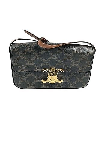 Céline CELINE Celine Shoulder Bag Claude Triomphe 194142 Brown Black Leather Women's (view 1)