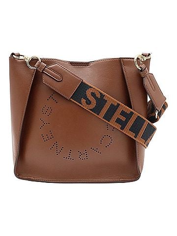 Stella McCartney STELLA McCARTNEY Stella McCartney Perforated Shoulder Bag Leather Brown 557906 (view 2)