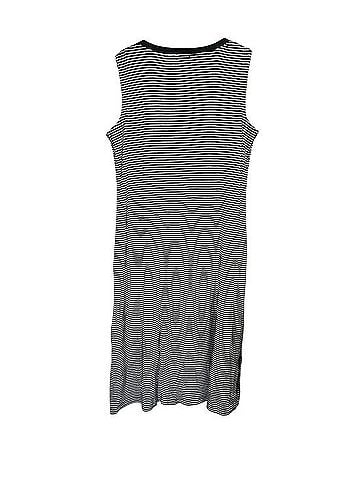 Talbots Striped Midi Dress Casual Dress (view 2)