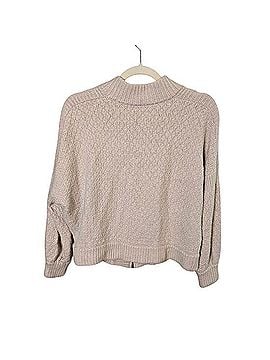 Garnet Hill Wool Linen Woven Full Zip Cardigan Sweater Cardigan (view 2)