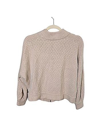 Garnet Hill Wool Linen Woven Full Zip Cardigan Sweater Cardigan (view 2)