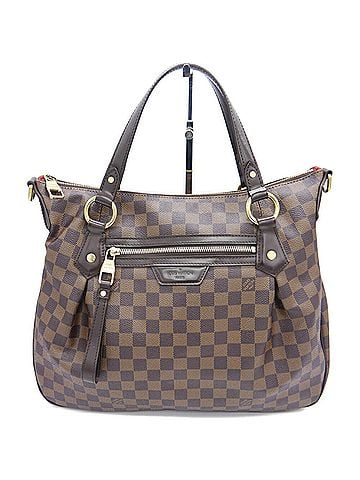 Louis Vuitton LOUIS VUITTON Louis Vuitton Evora MM Damier Ebene Shoulder Bag N41131 Y05396 (view 1)
