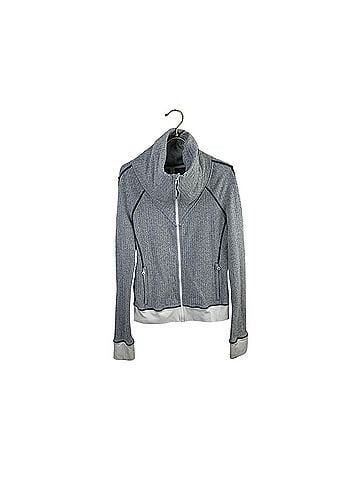 Lululemon Athletica Gray Heathered Herringbone Be Present Jacket (view 1)