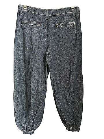 Zara Edgy Avant Garden Balloon Cuffed Ankle High Rise Trouser Jean Jeans (view 2)