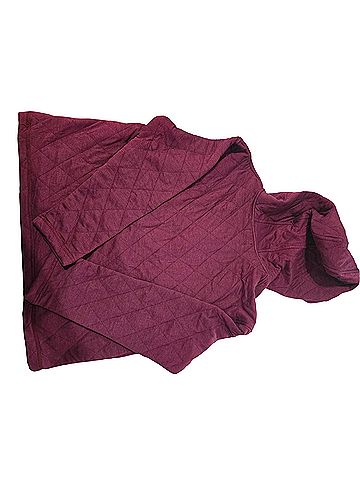Lands' End Women's Quilted Pullover Hoodie (view 2)