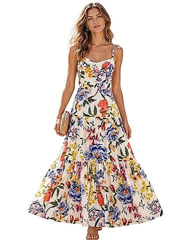 FARM Rio Greek Garden Casual Dress (view 1)