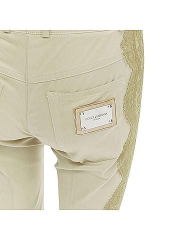 Dolce & Gabbana Dolce Gabbana Lace Insert Cropped Pants (view 2)