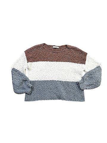 Altar'd State Colorblock Popcorn Knit Sweater Pullover Sweater (view 1)