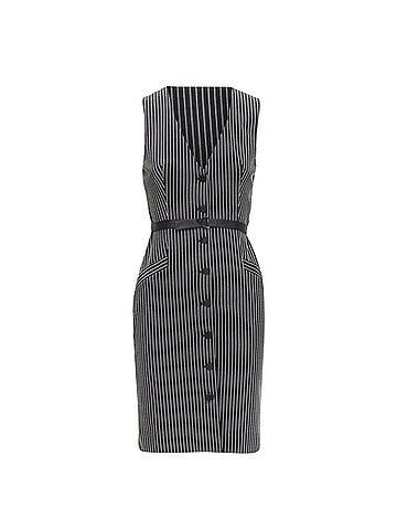 Diane von Furstenberg Diane Von Furstenberg Pinstripes Dress (view 1)