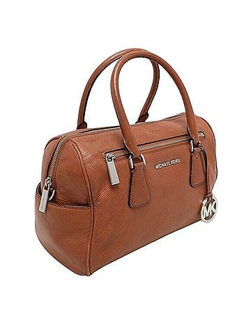 Michael Kors Sophie Leather Satchel (view 2)