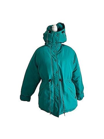 Cabela's Goose Down Teal Hooded Jacket Jacket (view 1)