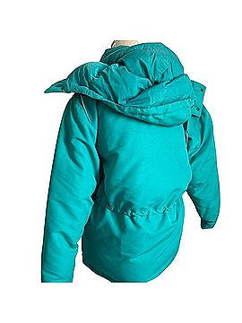 Cabela's Goose Down Teal Hooded Jacket Jacket (view 2)
