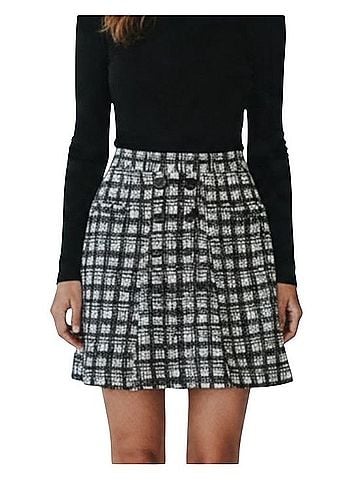 Tibi Mini Skirt Wool Skirt (view 1)