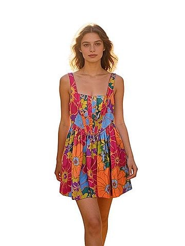 Olivaceous Casual Dress (view 1)