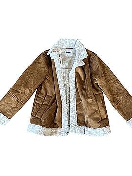 Old Navy Faux-Suede Sherpa-Lined Moto Jacket Jacket (view 2)