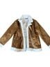 Old Navy Faux-Suede Sherpa-Lined Moto Jacket Jacket - photo 2