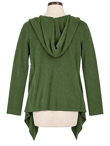 Magaschoni Hooded Waterfall Cardigan Cashmere Cardigan (view 2)