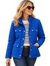 Talbots 100% Polyester Solid Blue Gold Jacket Size XL - photo 1