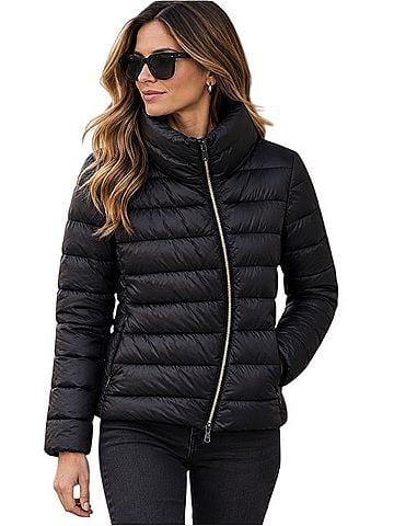 Save the Duck Minimalist Glossy Ultra Light Puffer Jacket Jacket (view 1)