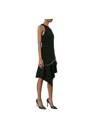 Jonathan Simkhai Pearly Studded Asymmetric Sleeveless Dress Cocktail Dress (view 1)