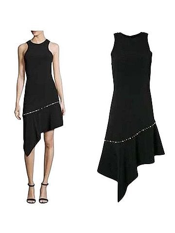 Jonathan Simkhai Pearly Studded Asymmetric Sleeveless Dress Cocktail Dress (view 2)