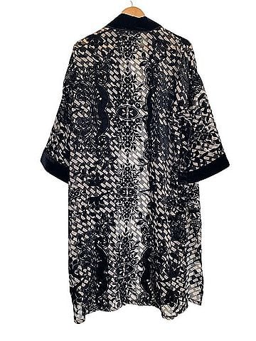 Chico's Art Deco Burnout Kimono Poncho (view 2)