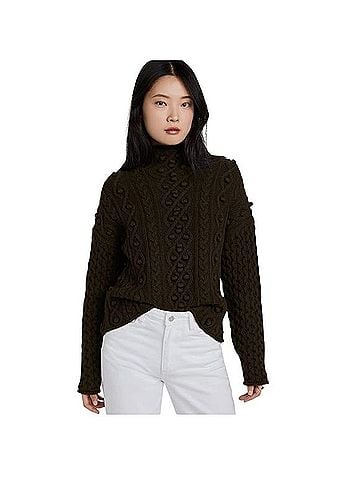 Theory Mixed Cable Knit Sweater Pullover Sweater (view 1)